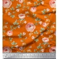 thumbnail image 1 of Soimoi Rayon Fabric Leaves & Camellias Floral Fabric Prints by Yard 42 Inch Wide, 1 of 3