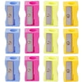 thumbnail image 1 of EeaseCA 24pcs Handheld Plastic Pencil Sharpener Mini Manual Pencil Sharpener (Mixed Colors), 1 of 9