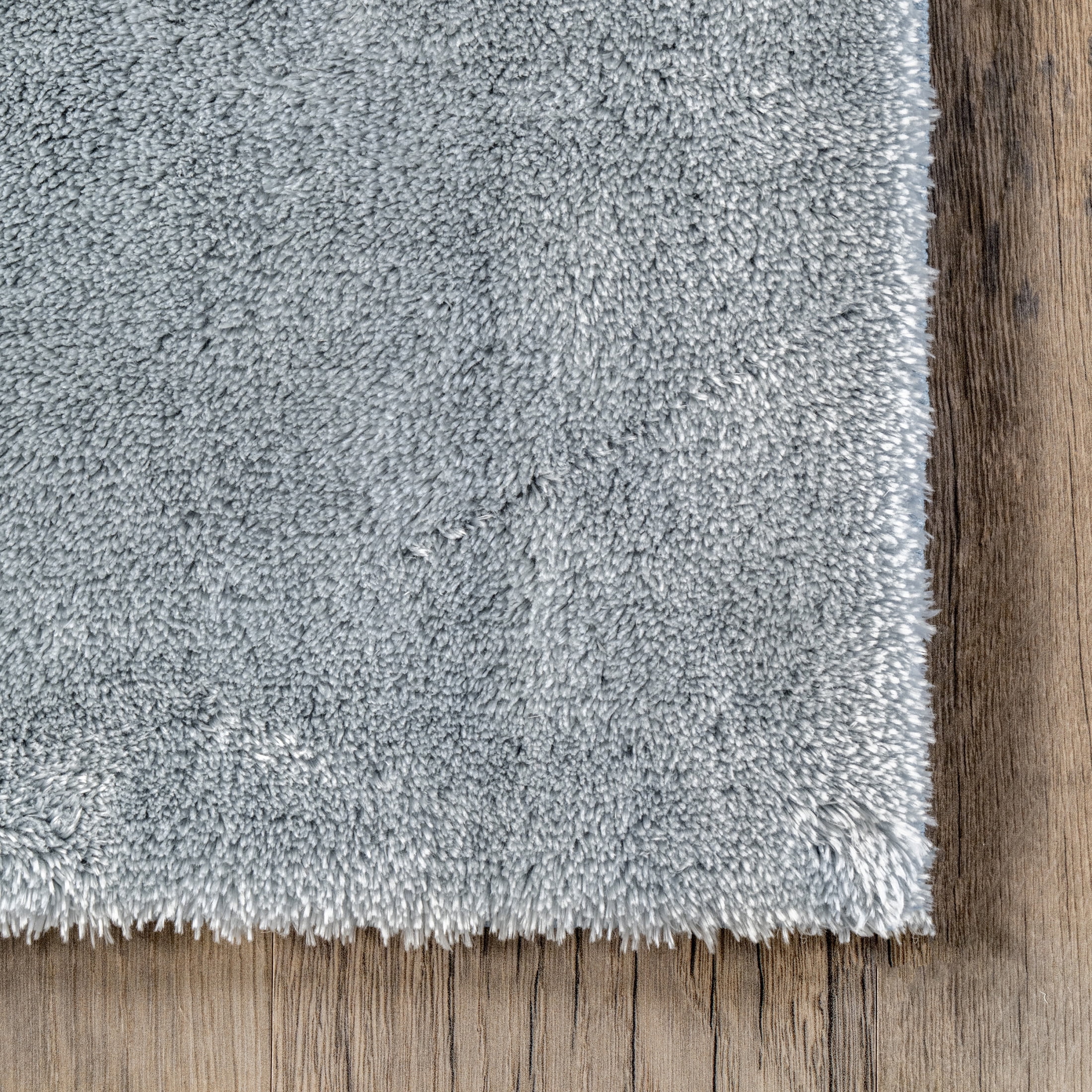 nuLOOM Loni SuperiorWash Solid Machine Washable Shag Area Rug, 2' 6" x 8', Runner, Loni Light Blue