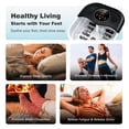 thumbnail image 3 of Collapsible Foot Spa with Heat and Massage Rollers, Bubble, Red Light & Temperature Control, Foot Care Soaker Tub for Home Use, Black, 3 of 12