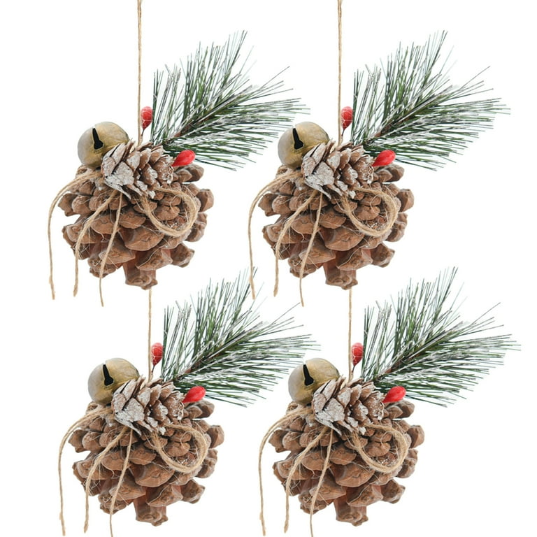 Brightly Colored Silver Snowflake Ribbon Christmas Pinecone, Handmade  Pinecone Ornament, Ribbon Christmas Ornament, Multi Colored Pinecone 