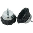 thumbnail image 6 of 3 Inch Abrasive Wire Nylon Cup Brush for Drill,Grit 80 with 1/4" Shank (Pack of 2, Grey), 6 of 8