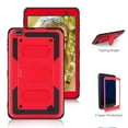thumbnail image 3 of SOATUTO for Gateway Tab 8" FOXXD T8 Sunshine T1 Elite Tab Case Shockproof Hybrid Case With Tempered Glass Screen Protector for Winnovo M8/TECLAST P80H P80X Mix / Qlink Scepter 8 inch - Red/2 Pcs, 3 of 6