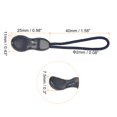 thumbnail image 2 of Unique Bargains Pull Head Handle Replacement Tab Tag Cord Extender Zipper Pulls Dark Blue 30 Pack, 2 of 5