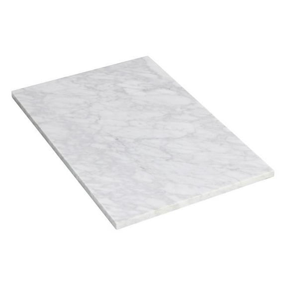 American Imaginations AI-285 12 x 17.75 in. Rectangle Flair Series Stone Vanity Top, Bianca Carara