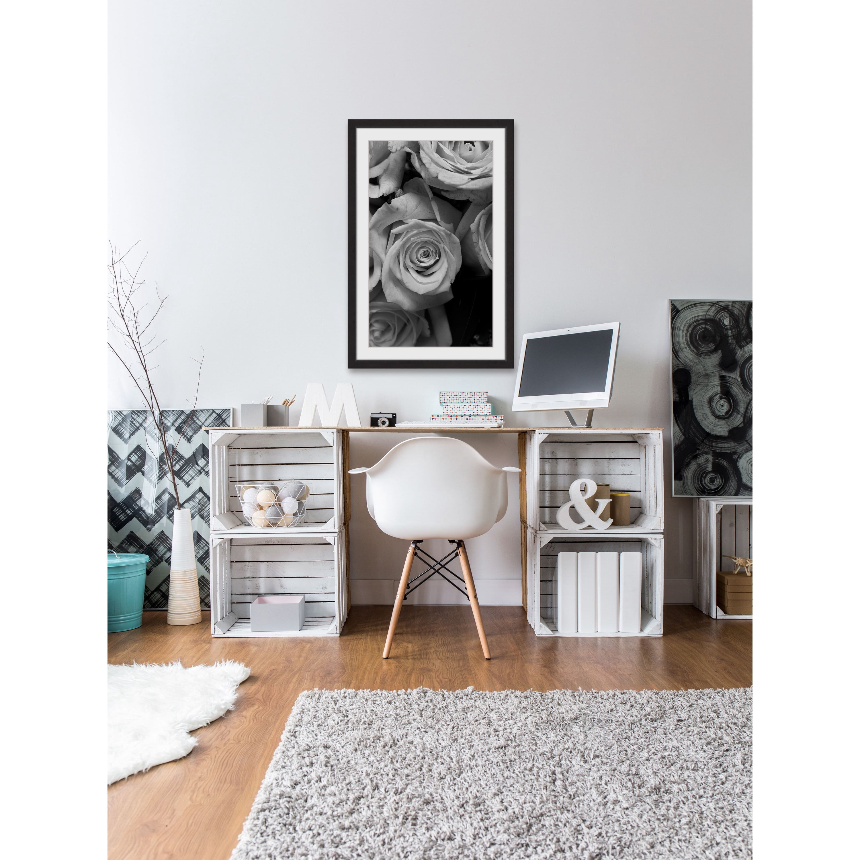 The Eyes of the Rose II Framed Painting Print