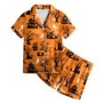 thumbnail image 6 of OJSFQUFP Girls Shorts Set Toddler Short Sleeve Print Shirts Tops Pants Outfits Button, 6 of 6