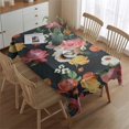 thumbnail image 2 of Pioneer Flower Floral Print Pattern Rectangle Tablecloth 60"x84",Waterproof Polyester Rectangle Table Cloth, Wipeable Spillproof Polyester Tablecloth for Dining, Camping, Indoor and Outdoor, 2 of 5