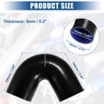 thumbnail image 3 of Unique Bargains 64mm 2.52" 135 Degree Elbow Silicone Reducer Hose Pipe Bend Turbo Water Intercooler Black, 3 of 6
