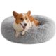 thumbnail image 1 of Cama para perros y gatos de piel sintética, cama original y relajante para mascotas pequeñas, medianas y grandes, cama redonda antiansiedad con forma de donut, cálida y lavable para gatos, 1 of 4