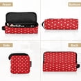 thumbnail image 5 of Hair Tools Storage with Heat Resistant Mat- Cute Polka Dots Printed Curling Iron Travel Bag/Flat Iron Case for Women, 5 of 8