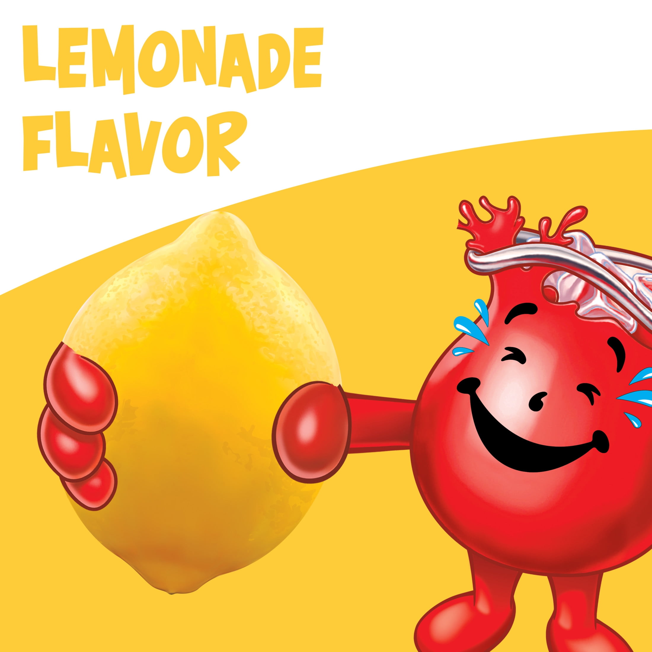 Kool-Aid Unsweetened Drink Mix, 1 Packet, for Flavorful Hydration and Shareable Refreshment, Lemonade, Good Source of Vitamin C, Caffeine Free, 0.23 oz