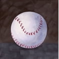 thumbnail image 2 of Atelier B Art Studio 26x26 Black Ornate Wood Framed with Double Matting Museum Art Print Titled - BASEBALL BALL, 2 of 4
