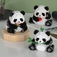 thumbnail image 3 of Panda Micro bloques de construcción Micro animales de juguete de construcción ladrillos Kawaii Panda figura creativa Diy Panda Micro bloques para adultos niños, 3 of 5