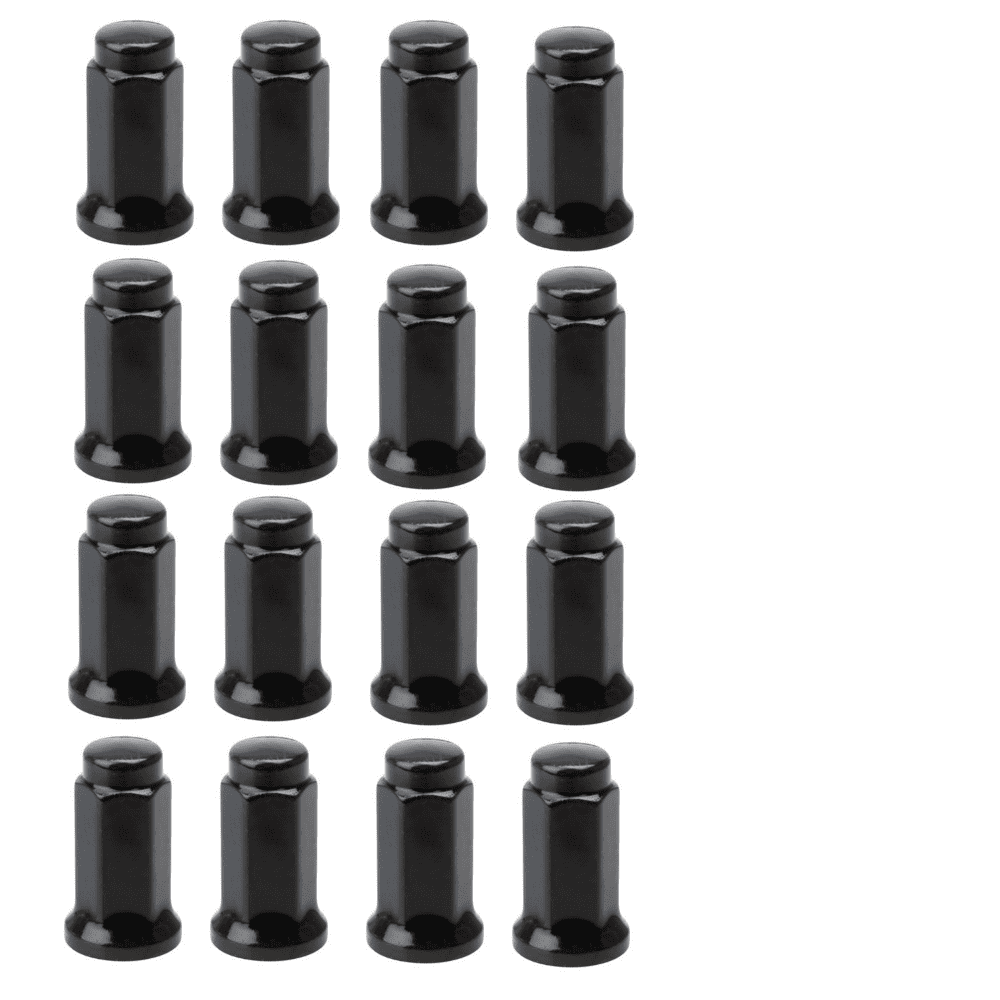 16 Pack Tusk Flat Base Lug Nut 10mm x 1.25mm Thread Pitch w/14mm Head Black fo 