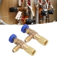thumbnail image 1 of Valve de Contrôle de Réfrigérant, 2 Pcs Valve de Dosage de Tuyau de Charge de Réfrigérant en Laiton pour R22 R404 R407 Filetage 1/4SAE, 1 of 8