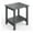 Gray, variant on Outdoor Adirondack Side Table, HDPE 2-Tier Sturdy Patio End Table Weather Resistant for Adirondack Chair, Outdoor Square Side Tables for Patio, Poolside, Porch, Deck, Indoor, Backyard