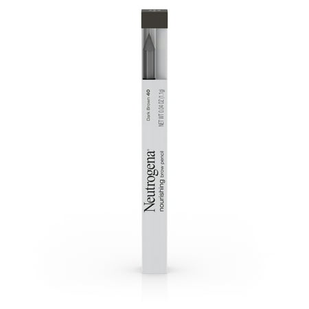 Neutrogena Nourishing Eyebrow Pencil and Brush, Dark Brown 40,.04 oz