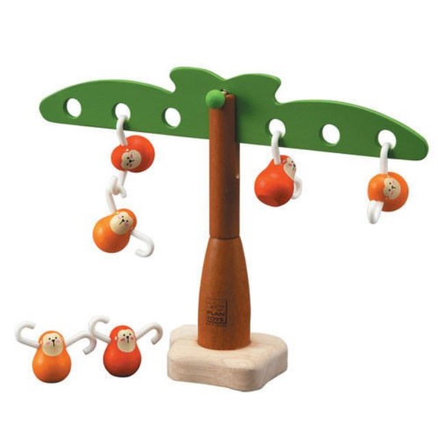 plan toys balancing monkeys