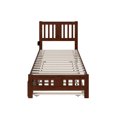 thumbnail image 4 of AFI Tahoe Twin-XL Wood Platform Bed with Headboard Footboard & Twin-XL Trundle, Walnut, 4 of 7