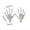 multicolor, variant on 2 Pairs Realistic Plastic Skeleton Hand Ornaments Spooky Witch Hands For Halloween Party Decor Supplies