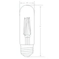 thumbnail image 3 of Feit Electric Original Vintage LED 4 Watt (25 Watt Equivalent) T10, E26, Smoke Glass, Dimmable, 3 of 7