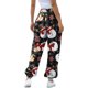 thumbnail image 4 of Puntoco Pantalones de chándal con estampado navideño para mujer Cintura alta Deportivo Gimnasio Ajuste atlético Jogger Pantalones Baggy Lounge Pants con bolsillos Puntoco Puntoco-3062, 4 of 7
