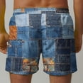 thumbnail image 4 of guisaled Swim Shorts Men Swim Shorts for Men Quick Dry Elastic Waisted Swim Trunks Summer Lightweight Loose Fit Patchwork Hawaii Beach Swim Buttom, 4 of 6
