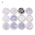thumbnail image 5 of UDIYO 12 Jars/1 Box Shiny Sweet Pattern Manicure Nail Art Eye Make-up Sequin DIY Tool, 5 of 7