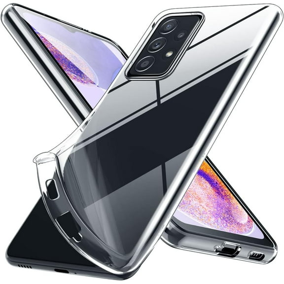 Crystal Clear Samsung Galaxy A23 5G Case.Soft Slim Fit Transparent Plastic TPU Protective Silicone Cover Phone Case for Samsung A23 [Slim Thin & Comfort Grip] [Shockproof]
