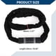 thumbnail image 4 of Candado de cadena de seguridad para bicicleta Unique Bargains, candado de combinación reiniciable de 5 dígitos, 150 cm, negro y gris, 1 pieza, 4 of 6