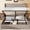 Beige, variant on Frostbloom Queen Size Linen Fabric Lift Up Storage Bed with Wingback Headboard, Beige