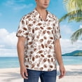 thumbnail image 5 of Balery Rugby Style Print Men's Hawaiian Shirts Short Sleeve Beach Shirt Relaxed Fit Vacation Button Down Shirts-Small, 5 of 9