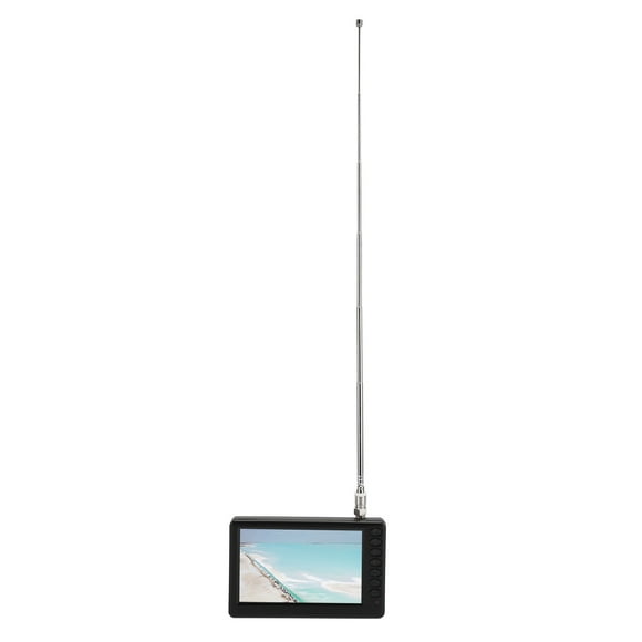 5 Inch Portable Digital TV, 1080P LED TV For Car, Mini TV With 1500mAh Rechargeable Battery, Support USB/Small Memory Card, For Outdoor Camping, Kitchen