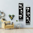 thumbnail image 2 of Pack of 2 Skull in Dark Tapestries Skull Vertical Bohemian Tapestry Mystical Skull Bohemian Tassel Tapestry Wall Hanging for Bedroom Living Room Home 13 x 51 Inch DIY Making, 2 of 9