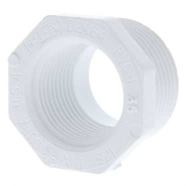 Dura PVC Schedule 40 3/4" FPT x 1" MPT Bushing Adapter