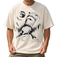 thumbnail image 4 of Vintage Jimothy Raccoon T-Shirt for Men and Women, Moon and Forest Wildlife Graphic Tee, Sizes S-3XL, 4 of 6