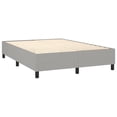 thumbnail image 2 of vidaXL Box Spring Bed with Mattress Light Grey 152x203 cm Queen Fabric, 2 of 5
