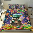 thumbnail image 1 of Yoda Baby Themed Bed Sheet Set Three Piece Set 53x79 Inches Comfortable And Skin Friendly Unique Design Creating A Star Studded Night, 1 of 6