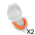 thumbnail image 1 of Colaxi 2X Sparring Mouth Guard Professional Gum Protector for Taekwondo Karate Orange, 1 of 8