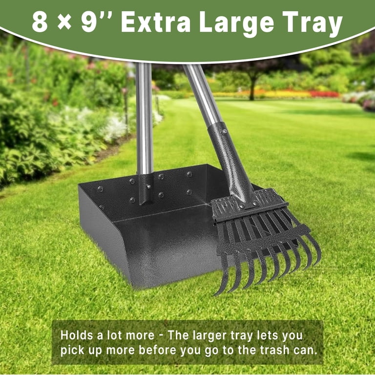 Zalalova Large Pooper Scooper for Dogs with Extended Handle photo 6
