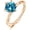 Blue, variant on Dainty 1 Carat Moissanite Rings for Women Round Cut D Color VVS1 Twisted Lab Rose Gold Diamond Rings 925 Sterling Silver Moissanite Engagement Ring for Wife Bridal