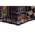 thumbnail image 7 of Men's Casual Button Down Linen Shirts - Short Sleeve, Stand Collar, Floral Pattern, 7 of 7