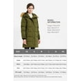 thumbnail image 5 of Orolay Women's Down Puffer Coat Winter Jacket with Adjustable Hood Armygreen 2XL, 5 of 5
