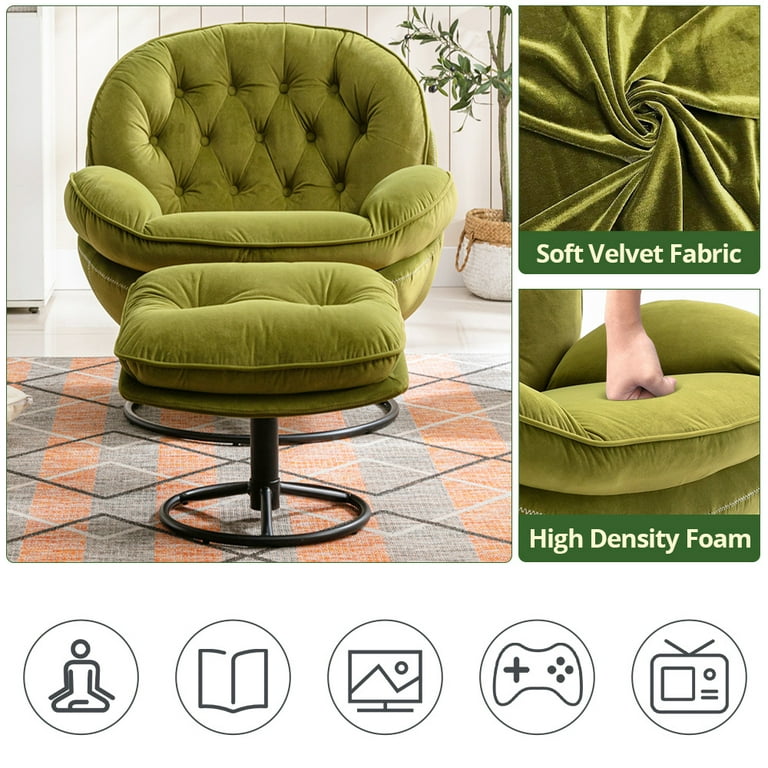Swivel chair with ottoman walmart cheap