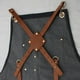 thumbnail image 4 of Delantal con bolsillos para hombre y mujer, ideal para cafeterías y cocinas. Azul b, 4 of 9