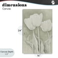 thumbnail image 4 of Stupell Industries Traditional Faded Tulips Pencil Sketch Canvas Art, 16 x 24, by Petals Prints Design, 4 of 8