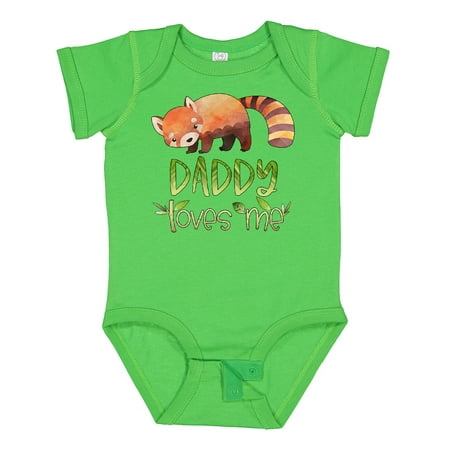 

Inktastic Daddy Loves Me Cute Red Panda Gift Baby Boy or Baby Girl Bodysuit