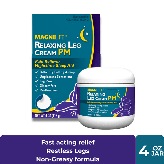 MagniLife Relaxing Leg Cream, Pain Reliever, 4 oz