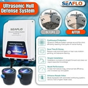 SEAFLO Ultrasonic Hull Defense System Prevents Barnacle & Algae Growth, Fully Automated 24/7 Protection, Protects Hull, Drives & Running Gear, Covers 400 sq.ft – (1-Transducer System)